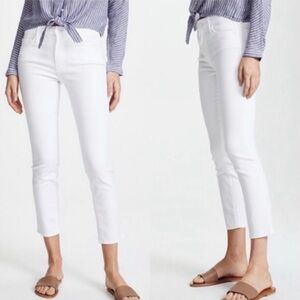 MOTHER Women's Ankle & Cropped Jeans in Cream